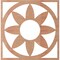 Ekena Millwork Blume Wood Fretwork Pierced Ceiling Medallion, Cherry, 36"OD x 12 1/2"ID x 1/4"T CMWP36X36X0250BLCH - alternate 5